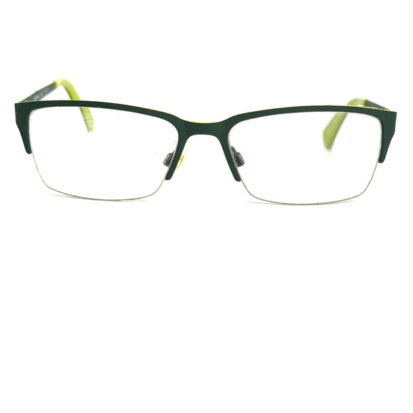 Cole Haan CH4004 318 Eyeglasses Frame Olive Green 55-17-140 Half Rim 19488 - Picture 1 of 6